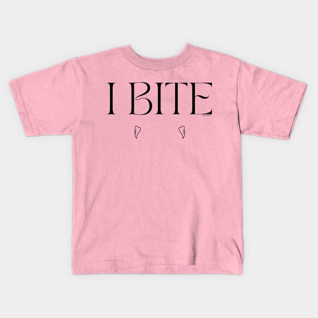 I Bite Kids T-Shirt by NOLA Bookish Vamp